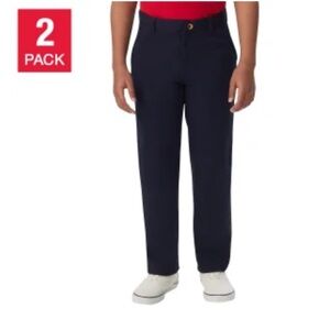 Youth  boys size 12 Navy Pants - 2 Pack new